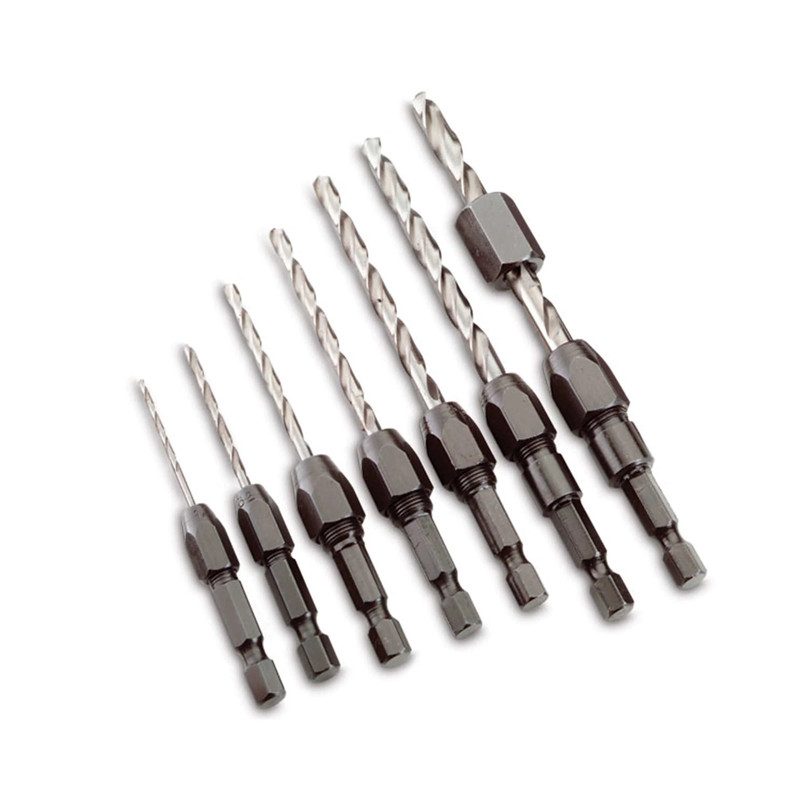 Hex Shank Drill Bit Adapter Set - 7 Piece